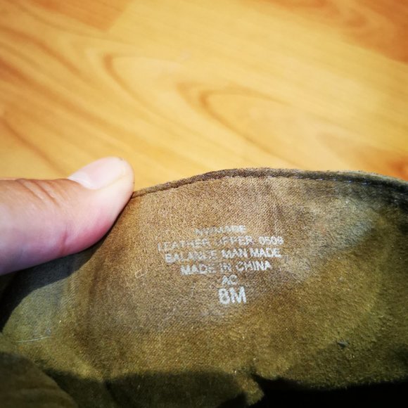 Olive green grungy suede Nine West boots - Picture 7 of 10